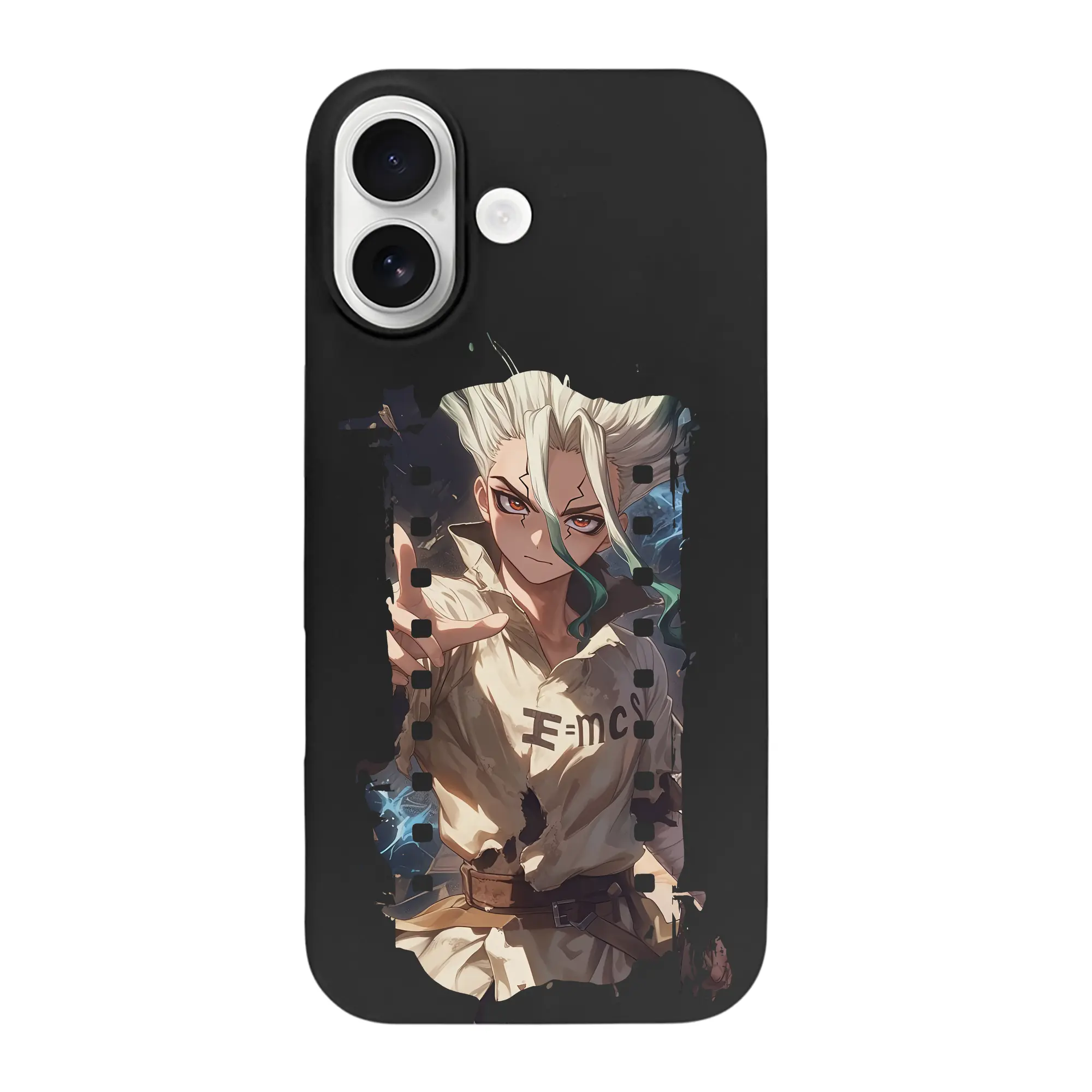 ドクターストーン グッズ,石神千空 - iPhone 17 シリーズ シリコンケース 薄型 耐衝撃 指紋防止 ソフトタッチカバー 精密フィット 傷防止 保護ケース iPhone 17/17 Air/17 Pro/17 Pro Max 対応